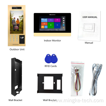 High Quality Video Intercom Waterproof Doorbell 10.1" Screen